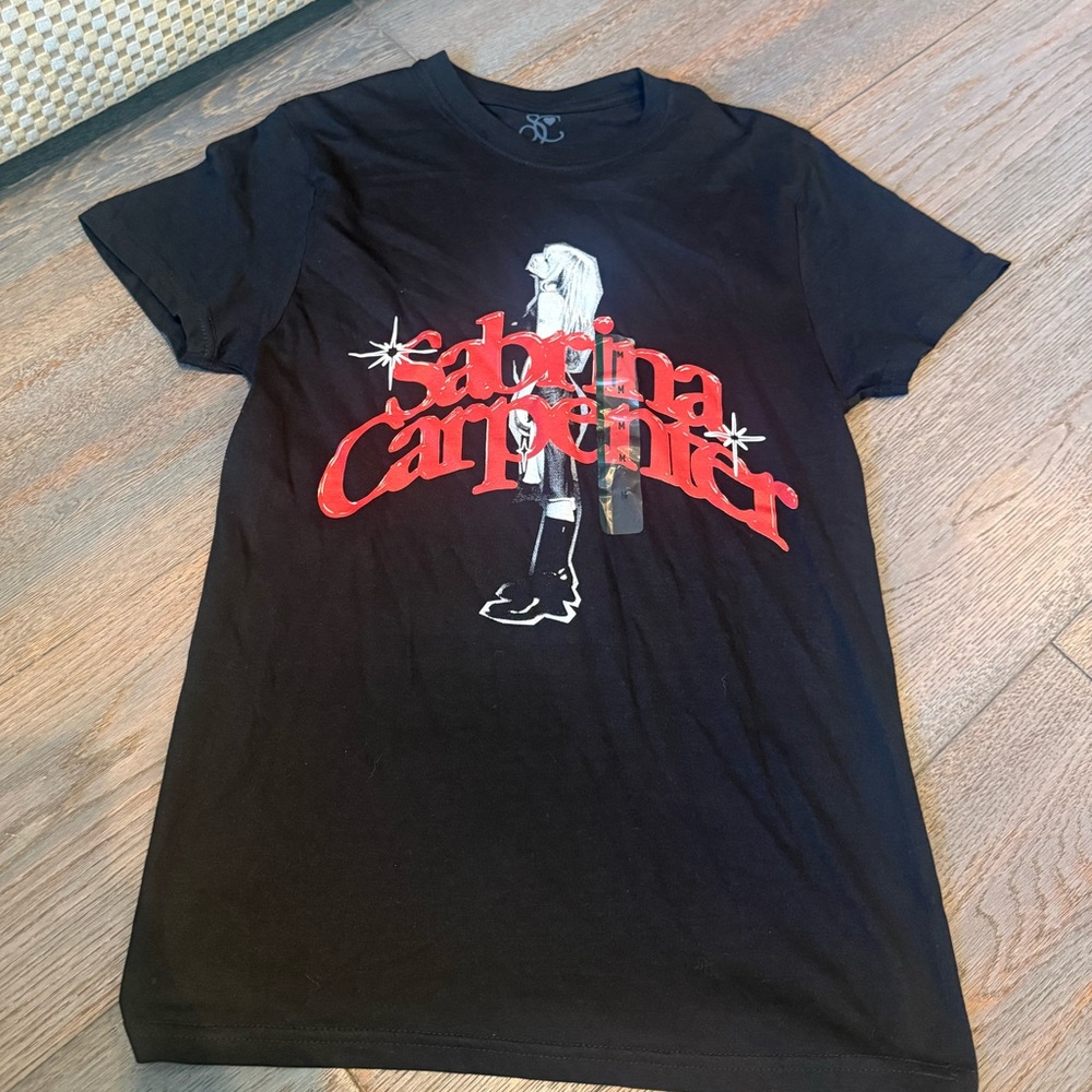 Sabrina Carpenter Black Graphic Tee - Never Worn